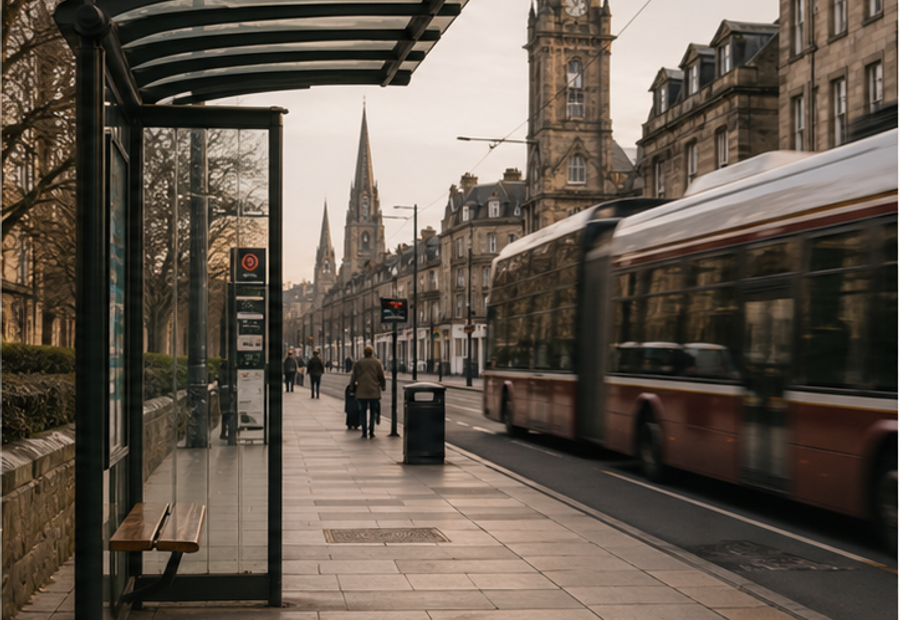 Edinburgh transport links near the guest house